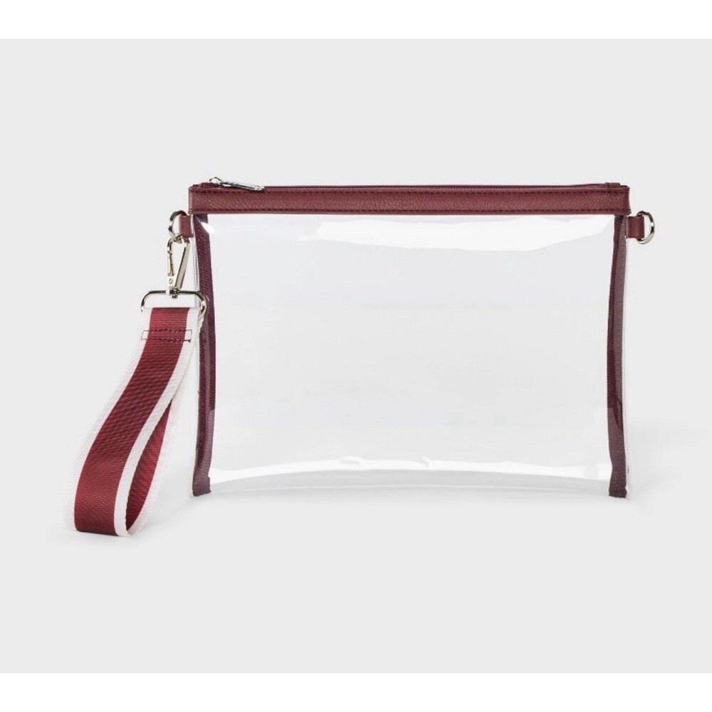 Game Day Clear Wristlet Clutch - Wild Fable™ Maroon